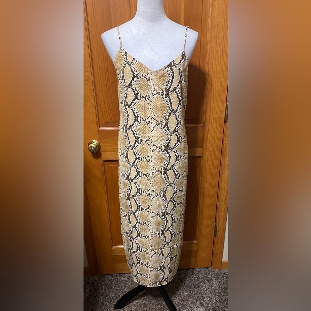 NWT H&M Snake Print Slip Dress - Picture 3 of 3